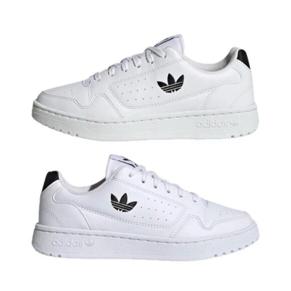 Adidas NY 90 J - FY9840 White & Black Youth Size 4.5 Unisex New adidas Youth NY 90 J - Unisex Shoes White Black Sneakers FY9840 SIZE 4-7